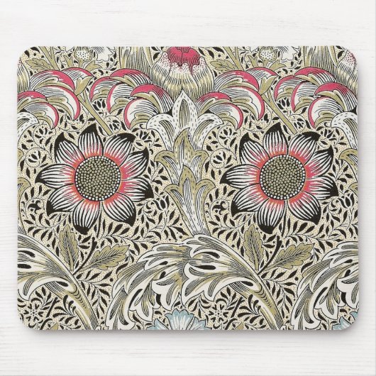 Tapis De Souris william morris wallpaper corncockle floral (Devant)