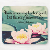 Tapis De Souris William Shakespeare Citation Inspirationnelle "Pen (Devant)