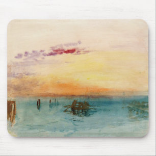 Tapis De Souris William Turner - Le lagon près de Venise au couche