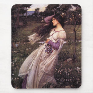 Tapis De Souris Windflowers-par John William Waterhouse, 1902