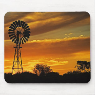 Tapis De Souris Windmill and Sunset, William Creek, Oodnadatta