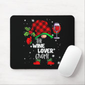 Tapis De Souris Wine Lover Gnome Red Buffalo Plaid Matching Family (Avec souris)