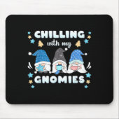 Tapis De Souris Winter, Funny Nordic Christmas Gnomes (Devant)