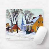 Tapis De Souris Winter Morning, fine art by Clarence Gagnon (Avec souris)