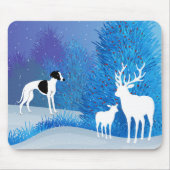 Tapis De Souris Winter Whippet (Devant)