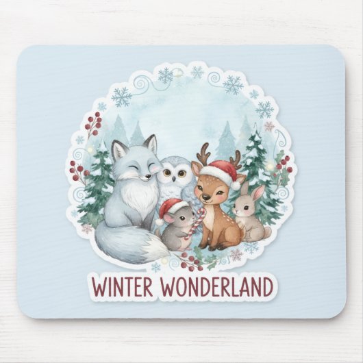 Tapis De Souris Winter Wonderland Mouse Pad (Devant)
