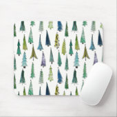 Tapis De Souris Winterholiday Evergreen Trees (Avec souris)