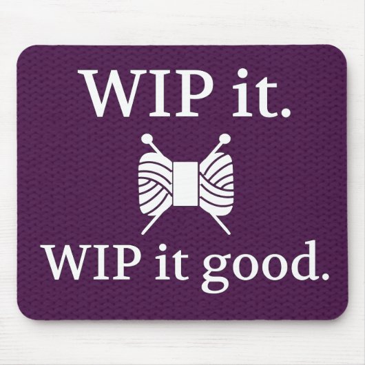 Tapis De Souris WIP It Good Knit Texture Crafts (Devant)