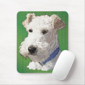 Tapis De Souris Wire Fox Terrier Art (Avec souris)