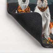 Tapis De Souris Wirefox Terrier Halloween Éffrayant (Coin)