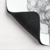 Tapis De Souris Wireframe du cerveau (Coin)