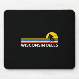 Tapis De Souris Wisconsin Dells Vintage Retro Souvenirs Ski T-s
