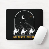 Tapis De Souris Wise Men Still Seek Him Nativity Scene Christian C (Avec souris)