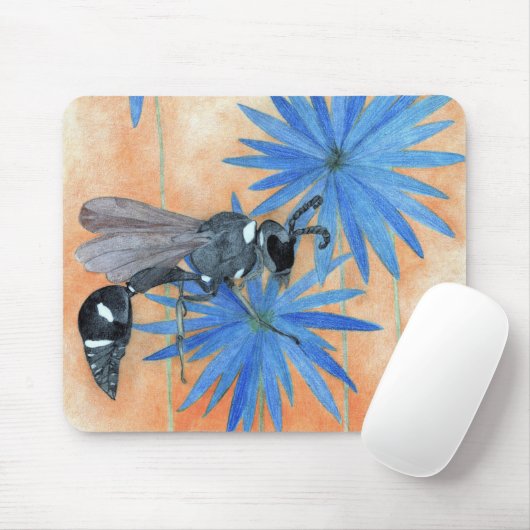 Tapis De Souris "Wispy Wasp" (Avec souris)