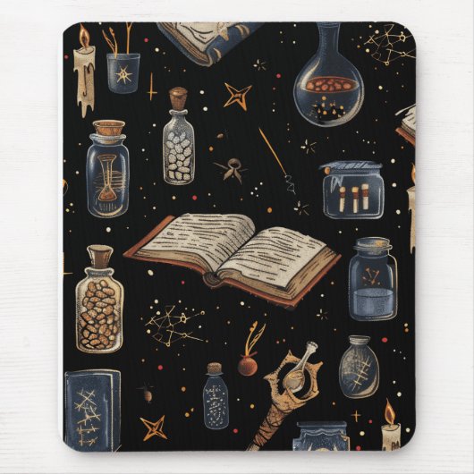 Tapis De Souris Witchcraft Potion Pattern – Halloween Magic (Devant)