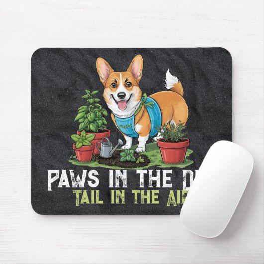 Tapis De Souris Witty Corgi Mousepad (Avec souris)