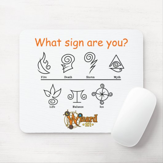 Tapis De Souris Wizard101 école Mousepad (Avec souris)
