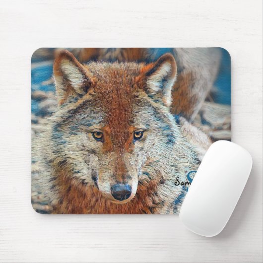 Tapis de souris Wolf (Avec souris)