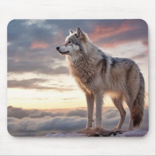 Tapis De Souris Wolf Animal Nature sauvage majestueuse