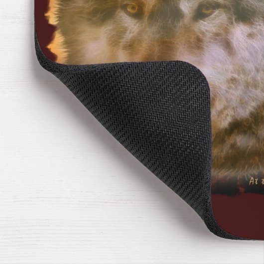Tapis De Souris Wolf et Moon Mousepad (Coin)