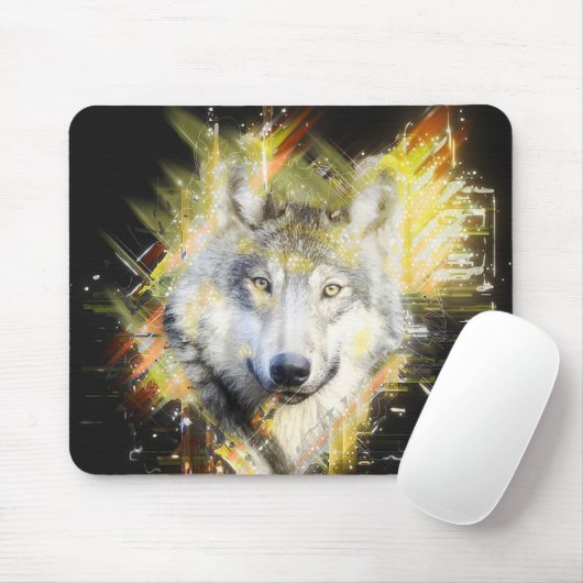 Tapis De Souris Wolf fractal (Avec souris)