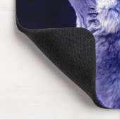 Tapis De Souris Wolf Howling à Moon (Coin)