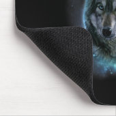 Tapis De Souris Wolf Icy Moon Galaxy Chasse Gris Gris Loups Pour (Coin)