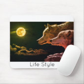 Tapis de Souris Wolf Life Style tendance pro (Avec souris)