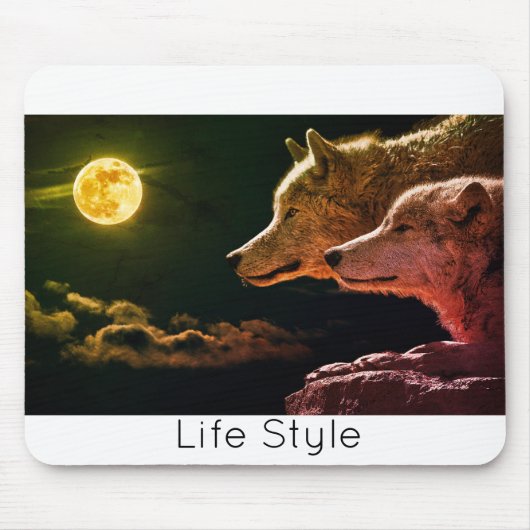 Tapis de Souris Wolf Life Style tendance pro (Devant)