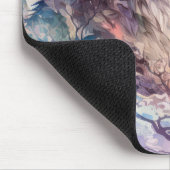 Tapis De Souris Wolf Portrait Animal Peinture Faune En Plein Air (Coin)