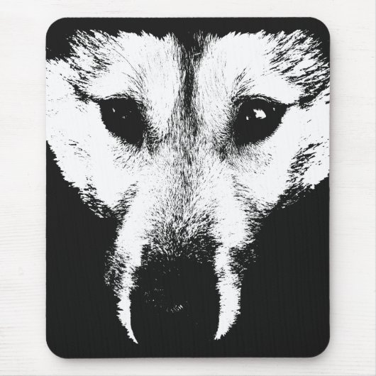 Tapis De Souris Wolf Pup Mousepad Cadeaux Malamute Wolf Dogs (Devant)