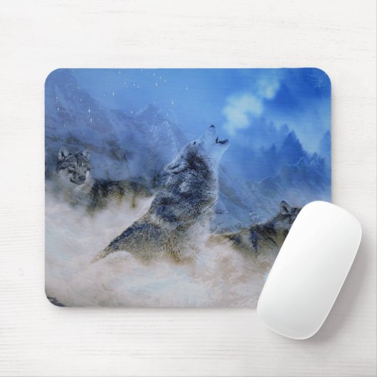 Tapis De Souris Wolf Spirits (Avec souris)