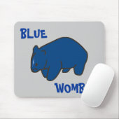 Tapis de souris Wombat bleu (Avec souris)