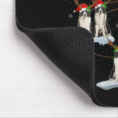 Tapis De Souris Womens Border Collie Dog Santa Sleigh Flying Funny (Coin)