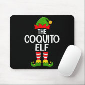 Tapis De Souris Womens Coquito Elf Xmas Matching Family Elf Squad (Avec souris)