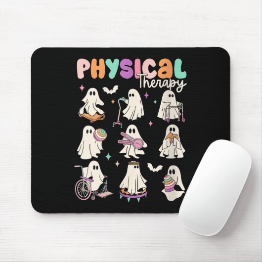 Tapis De Souris Womens Cute Ghost Physical Therapy Pt Physical The (Avec souris)
