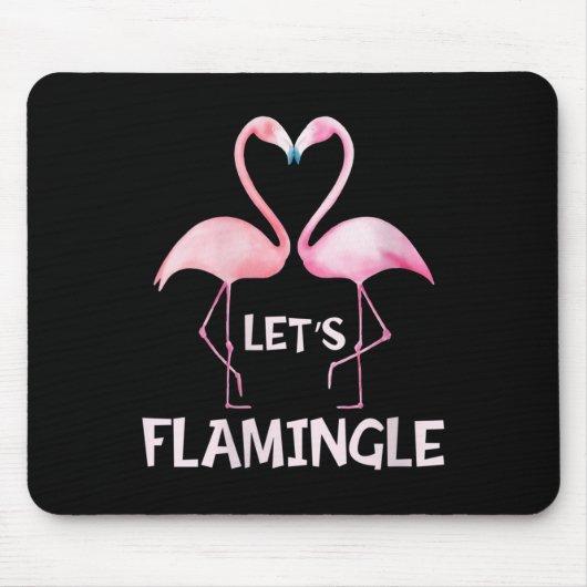 Tapis De Souris Womens Cute Let's Flamingle Nk Flamingo Summer Lov (Devant)