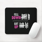 Tapis De Souris Womens Fell Down Got Up Motivational Funny Sitive  (Avec souris)