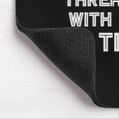 Tapis De Souris Womens Funny Sarcastic Quote Don't Threaten Me Wit (Coin)