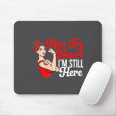 Tapis De Souris Womens Heart Disease Awareness Nice Try Heart I'm  (Avec souris)