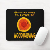 Tapis De Souris Womens Love Spending Time Woodturning Humor Retro (Avec souris)