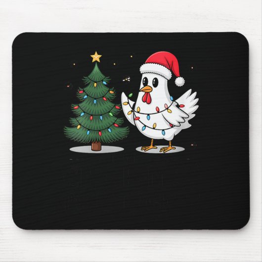 Tapis De Souris Womens Merry Chick-mas Ultrygeist Funny Chicken Gh (Devant)