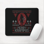 Tapis De Souris Womens Merry Krampus Horror Creepy Evil Funny Ugly (Avec souris)