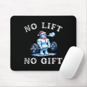 Tapis De Souris Womens No Lift No Gift Funny Workout Snowman Chris (Avec souris)