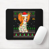 Tapis De Souris Womens Pallon Dog Ugly Christmas Sweaters Holiday  (Avec souris)