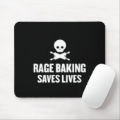 Tapis De Souris Womens Rage Baking Saves Live Skull Funny Baker Co (Avec souris)