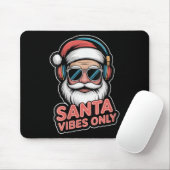Tapis De Souris Womens Santa Vibes Only Funny P Culture Christmas  (Avec souris)