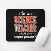 Tapis De Souris Womens Science Teacher Superwer Funny Nerd Pride V (Avec souris)