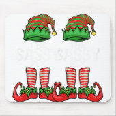 Tapis De Souris Womens Sy Elf Christmas Family Matching Group V T (Devant)