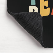 Tapis De Souris Womens Teach Peace Retro Teacher Motivational Educ (Coin)